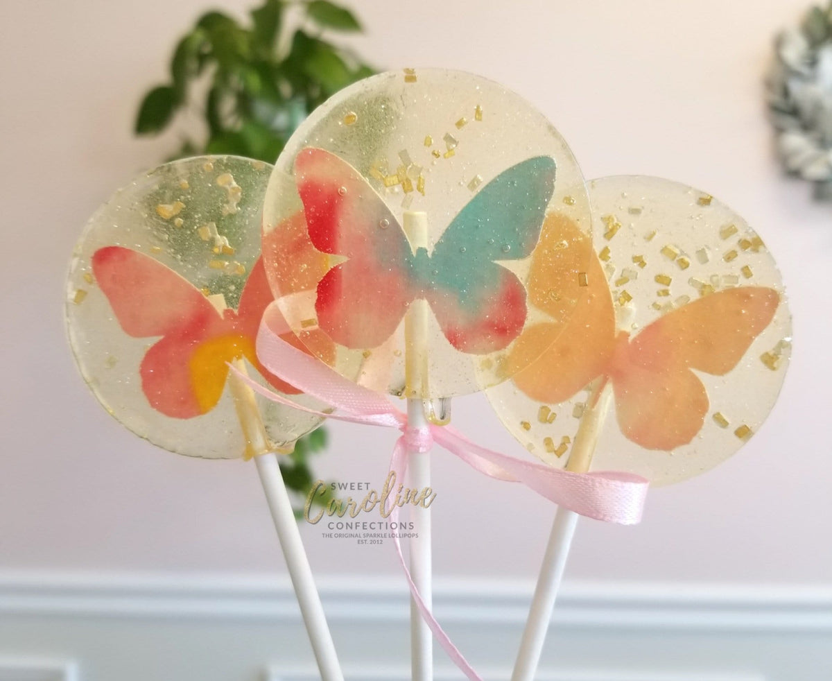 1 Box 48Pcs Candy Charms 4 Styles Lollipop Butterfly Bear Flower