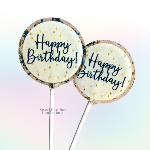 00516 happy birthday - Sweet Caroline Confections | The Original Sparkle Lollipops