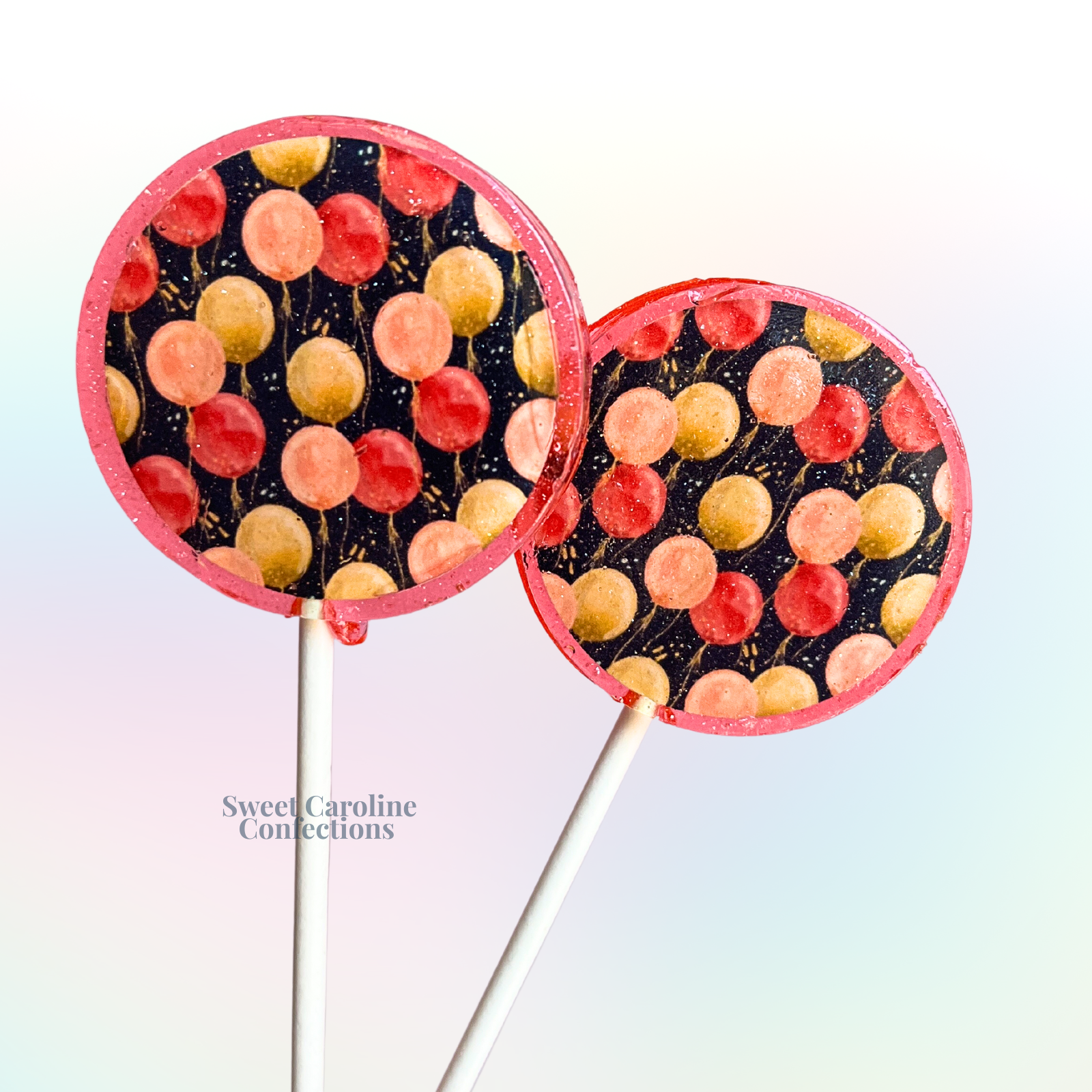 00526 BALLOON COLLAGE - Sweet Caroline Confections | The Original Sparkle Lollipops