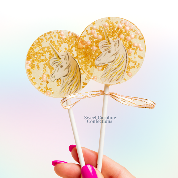 00489 UNICORN - Sweet Caroline Confections | The Original Sparkle Lollipops