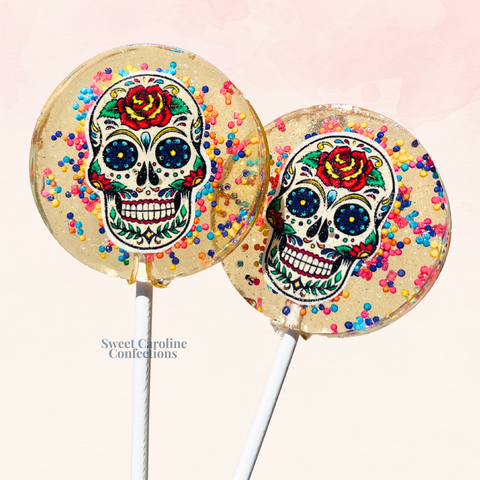 OO428 SKULL - Sweet Caroline Confections | The Original Sparkle Lollipops