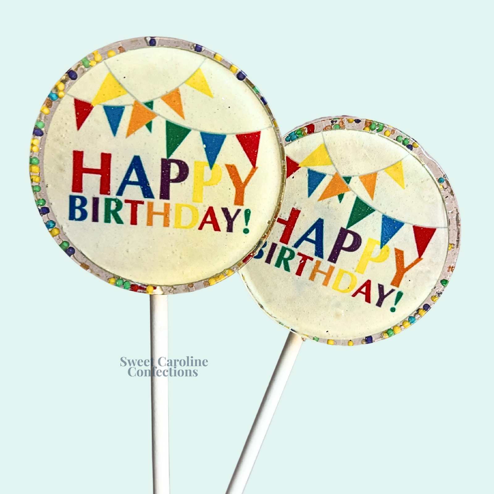 00519 HAPPY BIRTHDAY - Sweet Caroline Confections | The Original Sparkle Lollipops