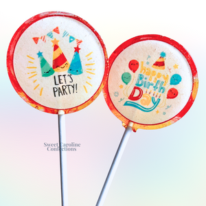 00584 LETS PARTY - Sweet Caroline Confections | The Original Sparkle Lollipops