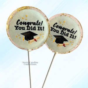 00536 CONGRATS YOU DID IT - Sweet Caroline Confections | The Original Sparkle Lollipops