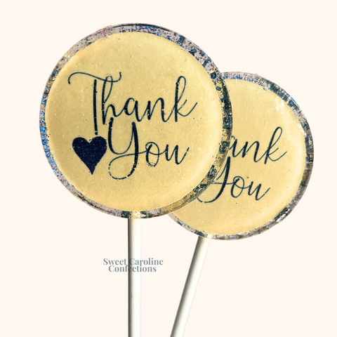 00579 THANK YOU - Sweet Caroline Confections | The Original Sparkle Lollipops