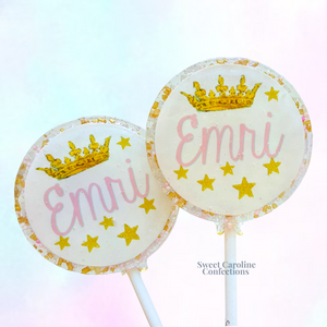 00361 PRINCESS CROWN - Sweet Caroline Confections | The Original Sparkle Lollipops