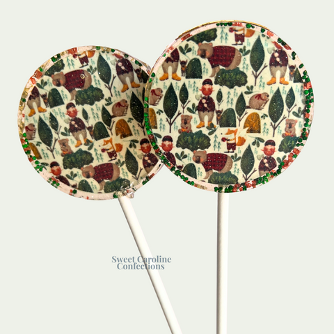 00514 LUMBERJACK EDIBLE - Sweet Caroline Confections | The Original Sparkle Lollipops