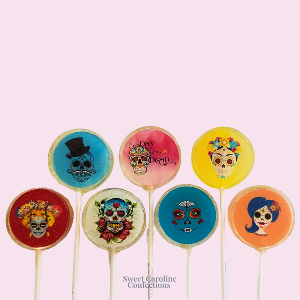 00429 Day of the Dead Lollipops, Dia de los Muertos lollipops