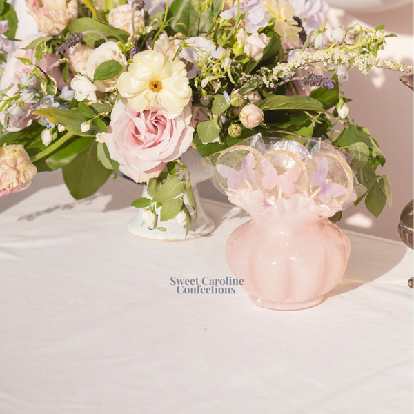 00310 PINK AND PURPLE BUTTERFLY - Sweet Caroline Confections | The Original Sparkle Lollipops