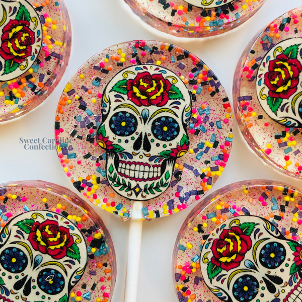 OO428 SKULL - Sweet Caroline Confections | The Original Sparkle Lollipops