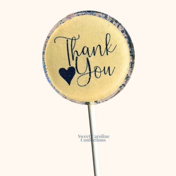00579 THANK YOU - Sweet Caroline Confections | The Original Sparkle Lollipops
