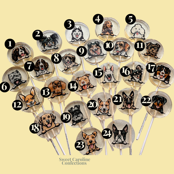 00567 DOG COLLECTION - Sweet Caroline Confections | The Original Sparkle Lollipops