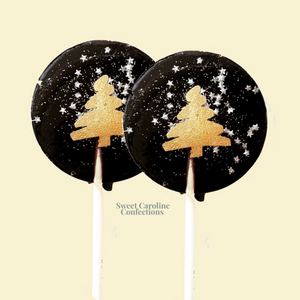00460 BLACK AND GOLD CHRISTMAS TREE