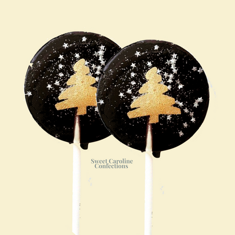00460 BLACK AND GOLD CHRISTMAS TREE