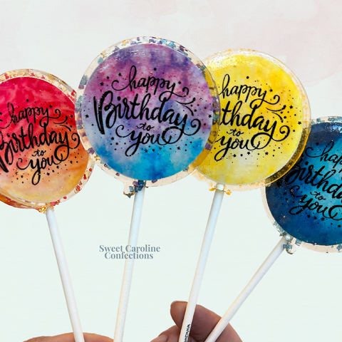 00527 HAPPY BIRTHDAY COLLECTION - Sweet Caroline Confections | The Original Sparkle Lollipops