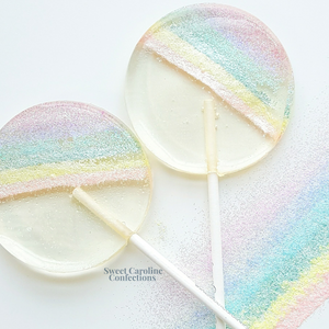 Tiny Pumpkin Sparkle Lollipops - Peach Flavor - Set of 6 - Sweet Caroline Confections | The Original Sparkle Lollipops