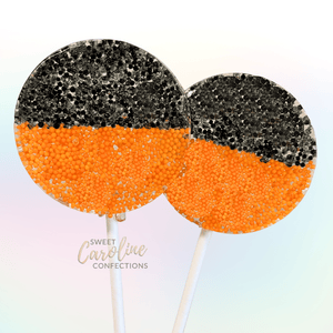 Orange & Black Lollipops -Melon Flavor - Set of 6