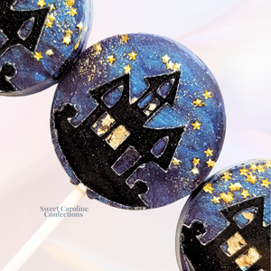 00415 HAUNTED HOUSE - Sweet Caroline Confections | The Original Sparkle Lollipops