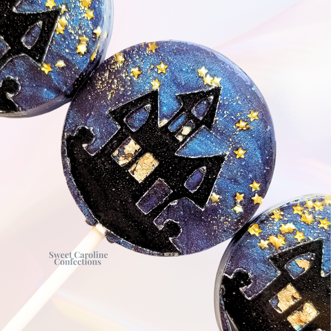 00415 HAUNTED HOUSE - Sweet Caroline Confections | The Original Sparkle Lollipops