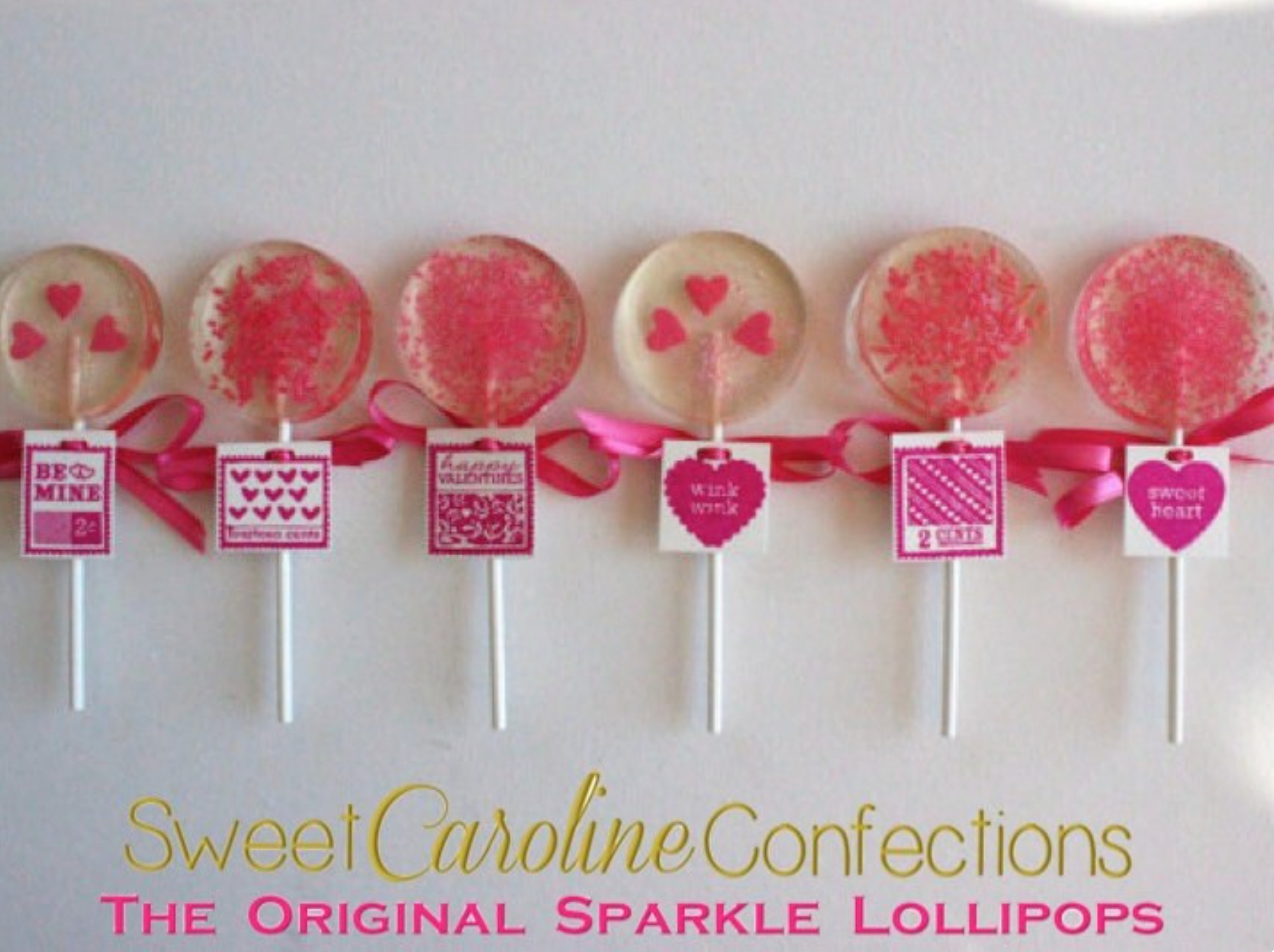 Valentine's Day Lollipops, Set of 4
