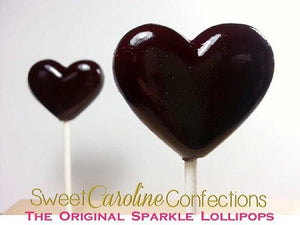 Black Lollipops - Set of 6 - Sweet Caroline Confections | The Original Sparkle Lollipops