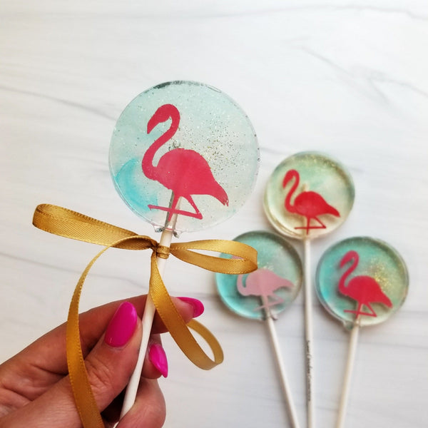 Flamingo Lollipops -Set of 6