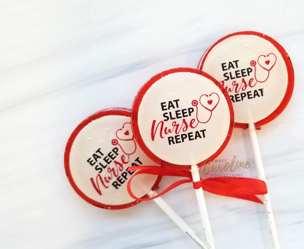 Nurse Love Lollipops - Set of 6 - Sweet Caroline Confections | The Original Sparkle Lollipops