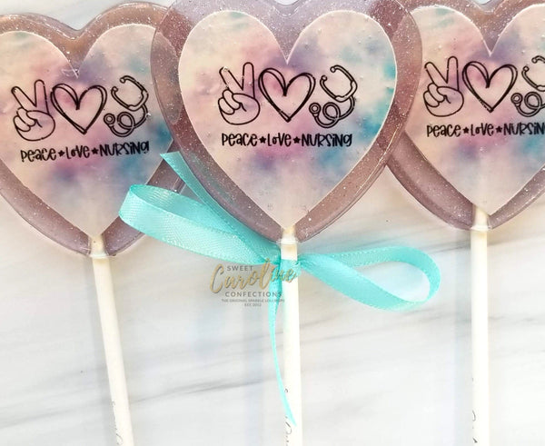 Nurse Appreciation Lollipops - Set of 6 - Sweet Caroline Confections | The Original Sparkle Lollipops