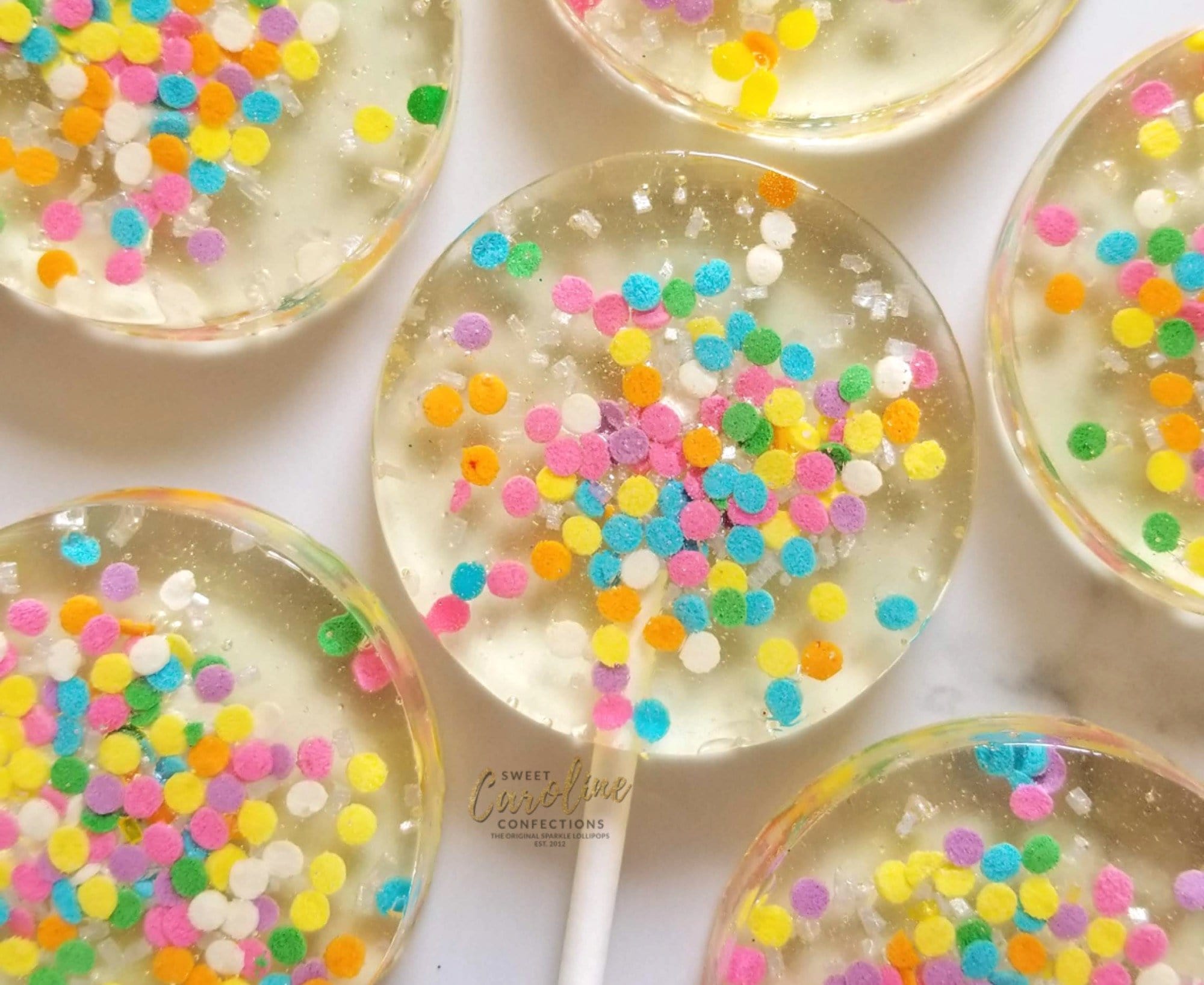 Celebration Sparkle Lollipops - Set of 6 - Sweet Caroline Confections | The Original Sparkle Lollipops